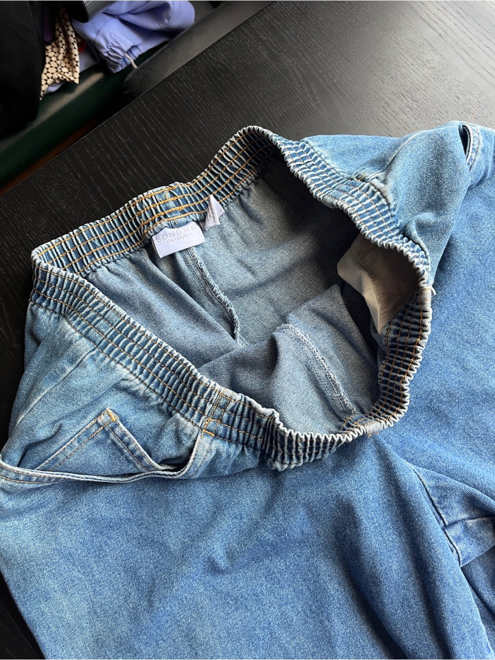 Sonoma Life + Style Women's Blue Denim Elastic Waist Jeans Pants Size M - Picture 4 of 16
